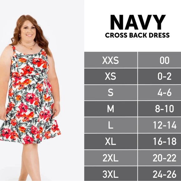 LuLaRoe Navy style Dress - Picture 5 of 6